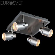 Светильник потолочный Eurosvet 23978/4 хром/алюминий-сатин/никель